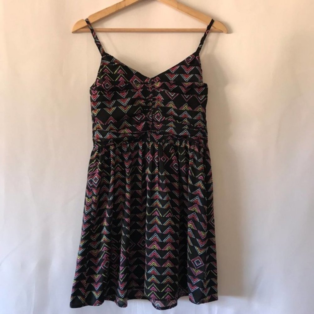 ROXY Hot Pink Aztec Boho Summer Dress
